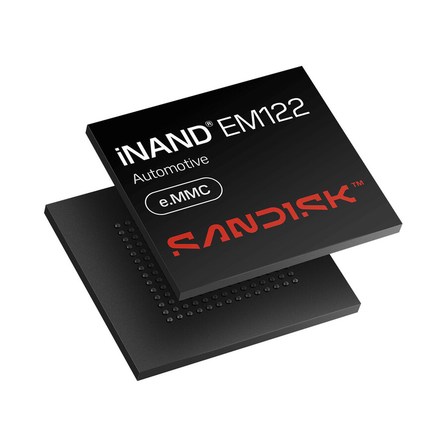 e.mmc automotriz 3d nand de 128 gb sandisk