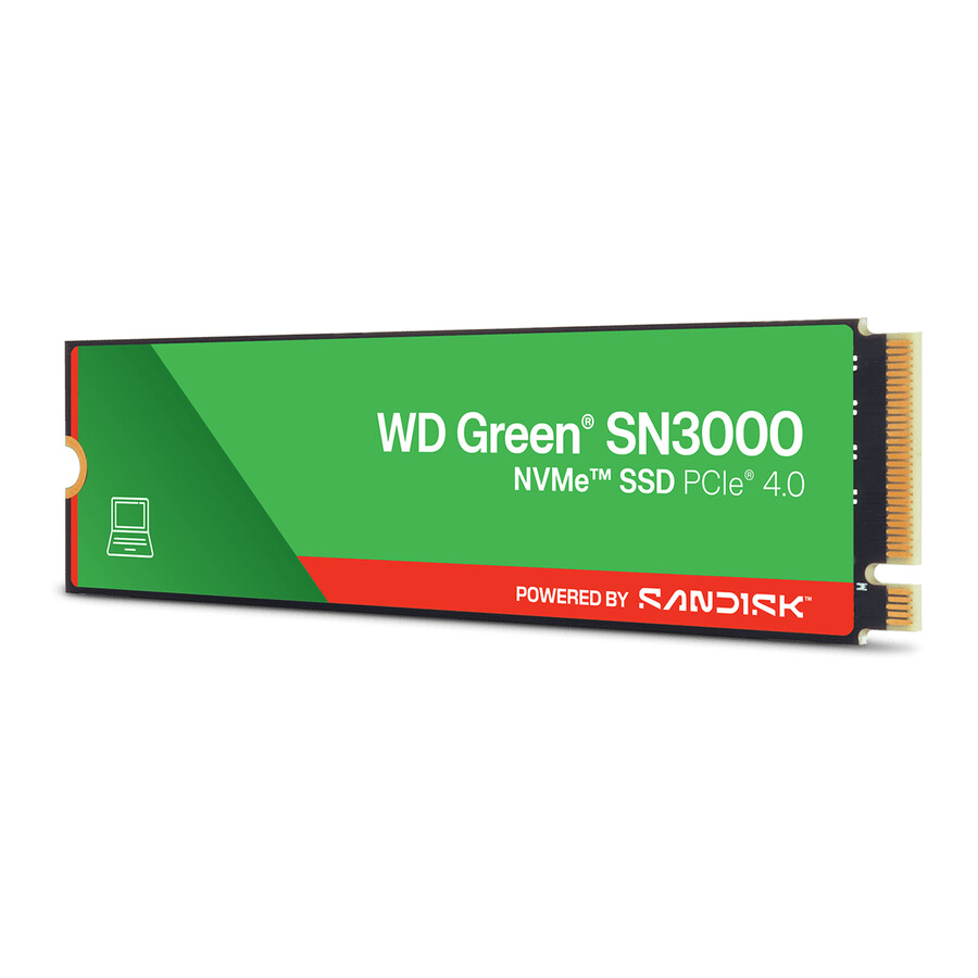 ssd nvme wd green sn3000 de 500 gb sandisk