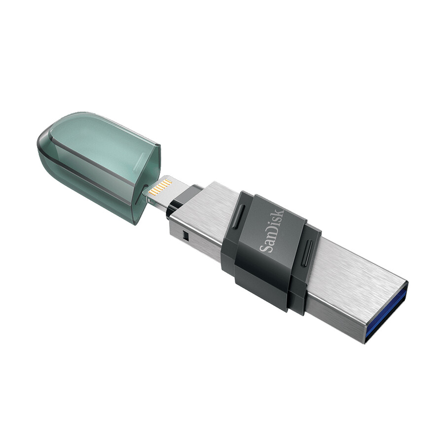 unidad flash ixpand flip de 128 gb color verde mar sandisk