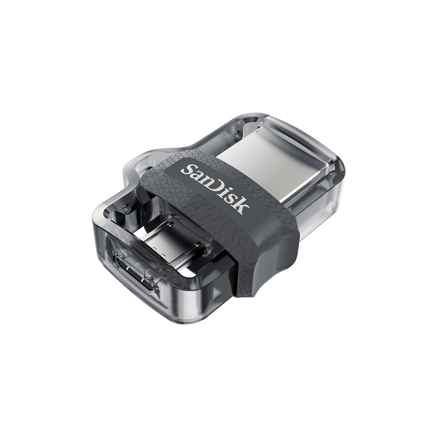 unidad ultra dual m3.0 de 128 gb en negro y gris sandisk