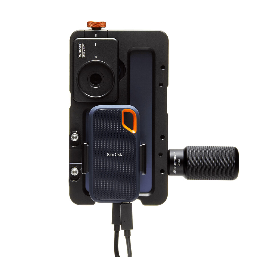 kit de creación beastgrip x sandisk beastcage para iphone 15 pro max sandisk