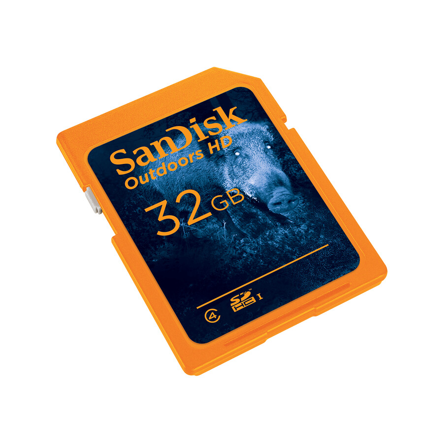 tarjeta sdhc uhs-i hd sandisk outdoors de 32 gb color naranja sandisk