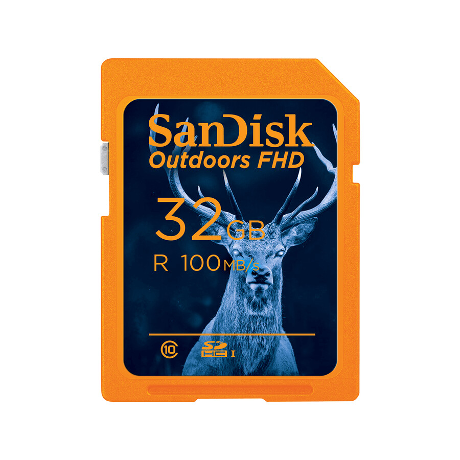 tarjeta sandisk outdoors fhd uhs-i de 64 gb color naranja sandisk