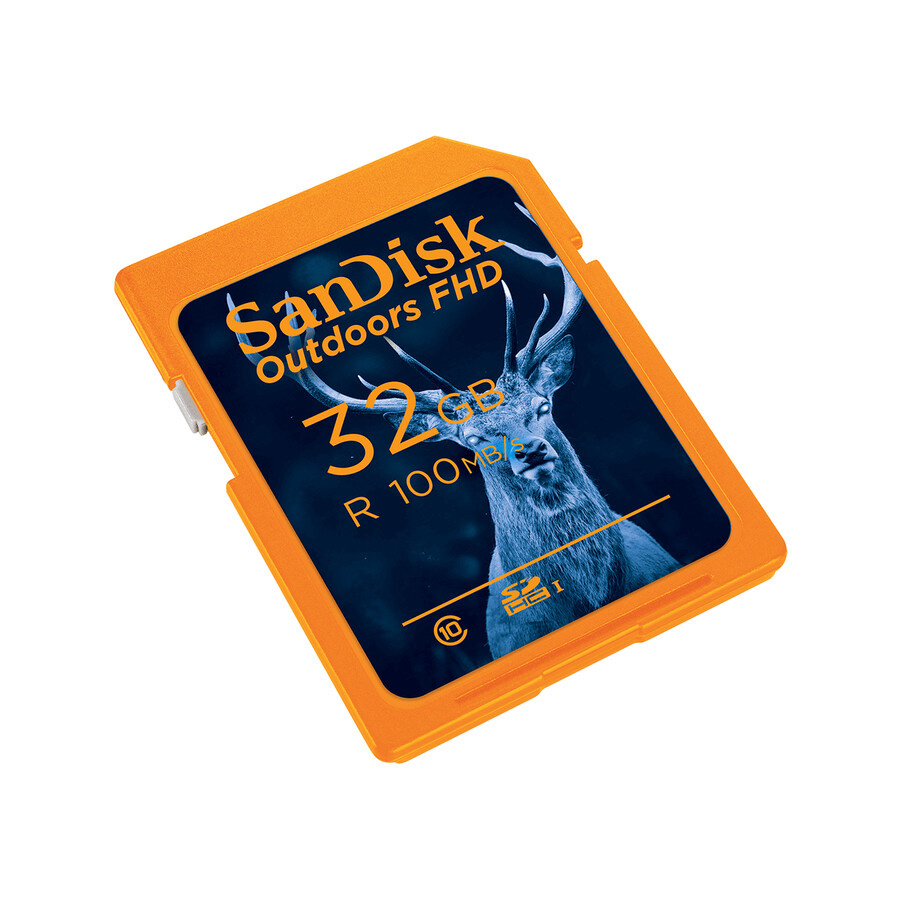 tarjeta sandisk outdoors fhd uhs-i de 64 gb color naranja sandisk