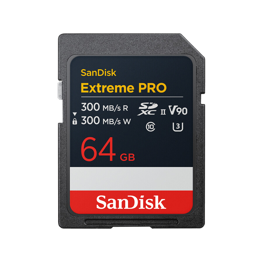 tarjeta sd uhs-ii sandisk extreme pro de 64 gb v90 sandisk