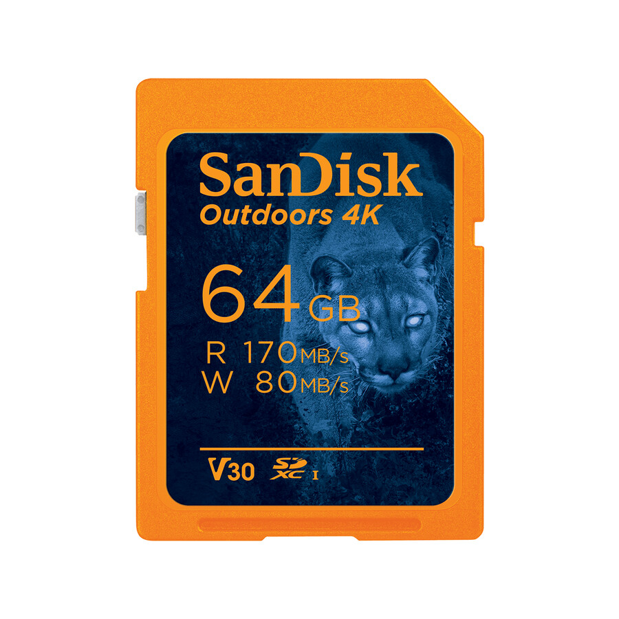 tarjeta sd uhs-i 4k sandisk outdoors de 512 gb color naranja sandisk