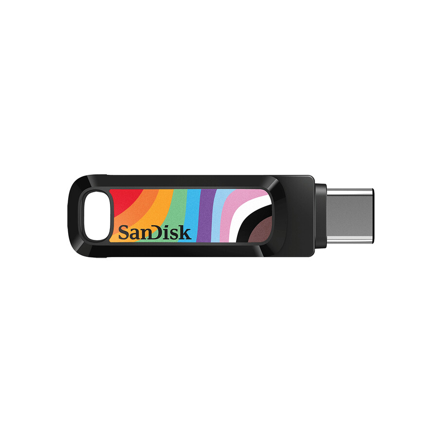 unidad dual sandisk ultra go de 128 gb con usb tipo c edición pride sandisk
