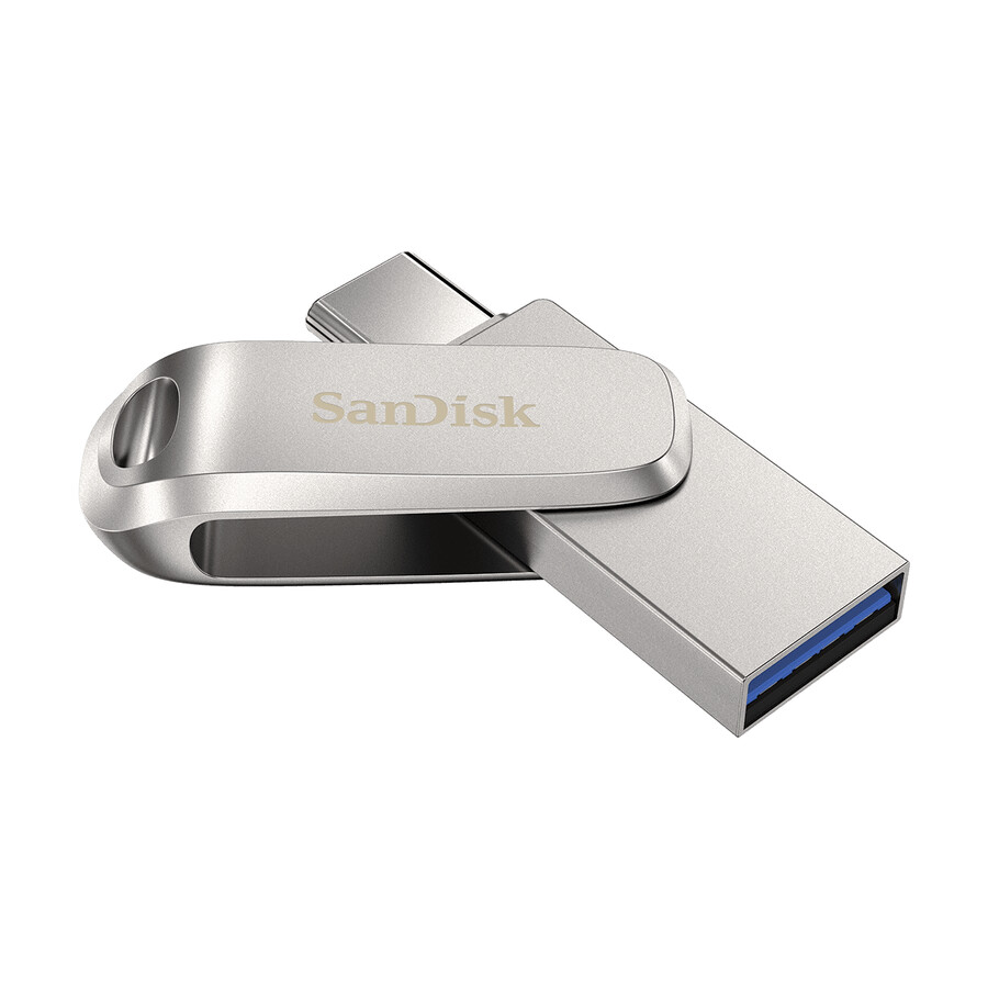 unidad flash usb tipo-c sandisk ultra dual drive luxe de 256 gb color plata sandisk